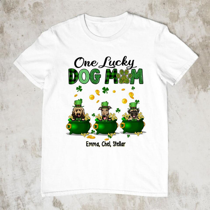 Lucky Dogs - Personalized Gifts Custom Dog Shirt for Dog Mom, Dog Lovers