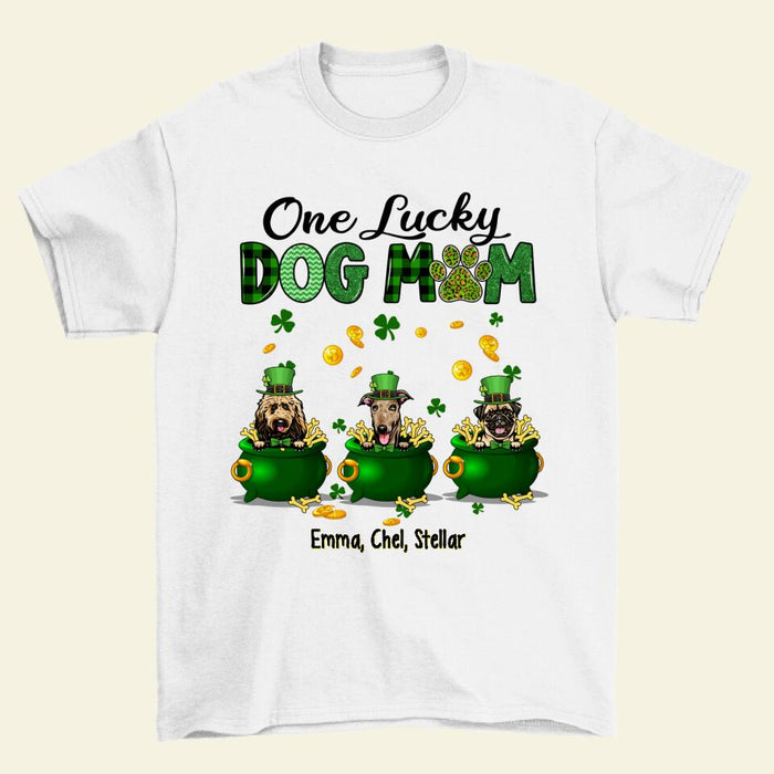 Lucky Dogs - Personalized Gifts Custom Dog Shirt for Dog Mom, Dog Lovers