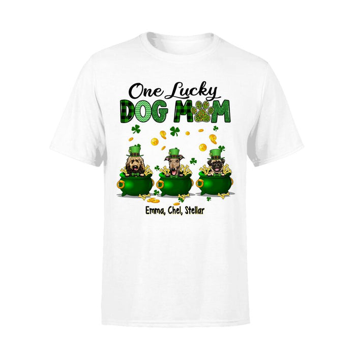 Lucky Dogs - Personalized Gifts Custom Dog Shirt for Dog Mom, Dog Lovers