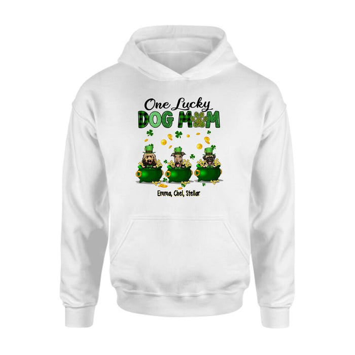 Lucky Dogs - Personalized Gifts Custom Dog Shirt for Dog Mom, Dog Lovers