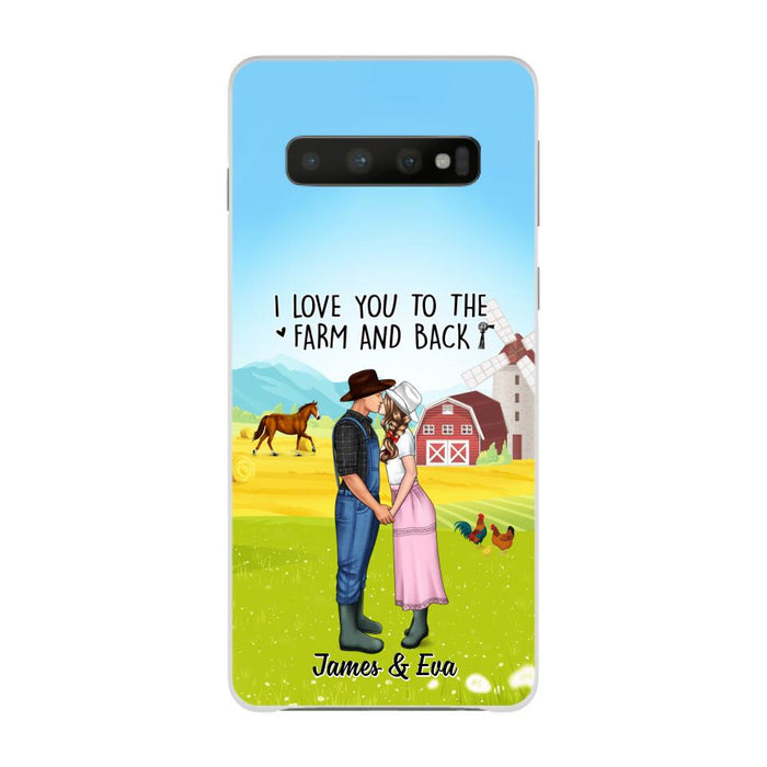 I Love You To The Farm And Back - Personalized Phone Case For Couples, Her, Him, Farmer