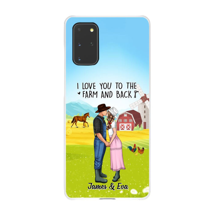 I Love You To The Farm And Back - Personalized Phone Case For Couples, Her, Him, Farmer