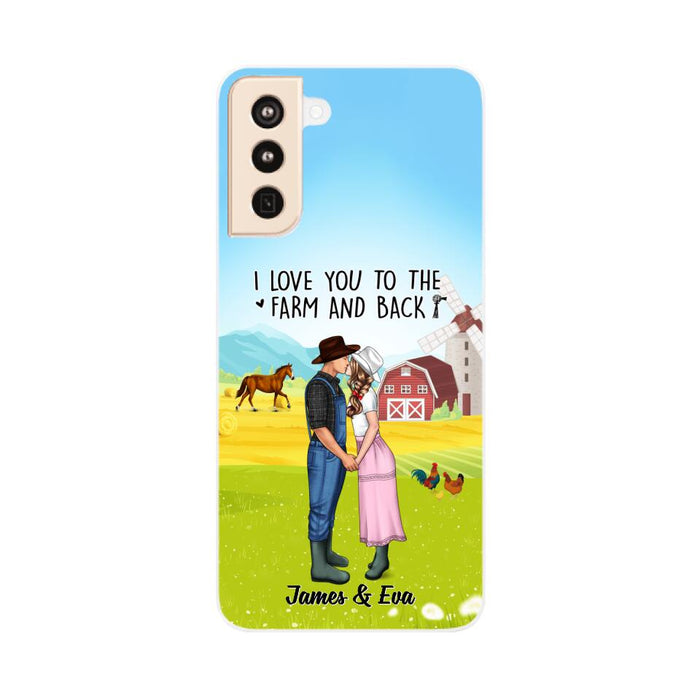 I Love You To The Farm And Back - Personalized Phone Case For Couples, Her, Him, Farmer