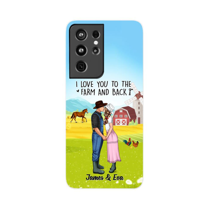 I Love You To The Farm And Back - Personalized Phone Case For Couples, Her, Him, Farmer