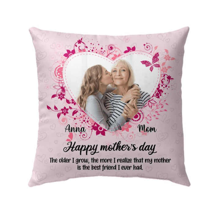 Happy Mother's Day - Personalized Photo Upload Gifts - Custom Pillow for Mom