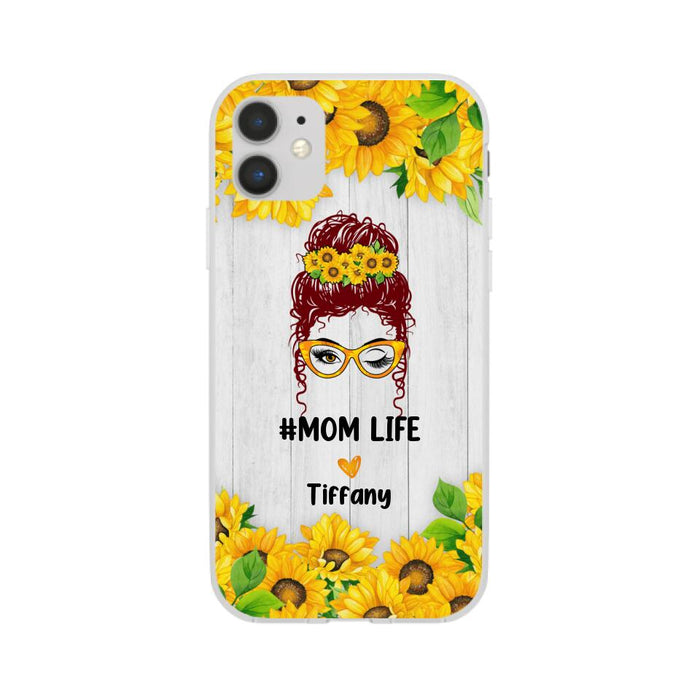 Mom Life - Personalized Gifts Custom Phone Case for Grandma and Mom