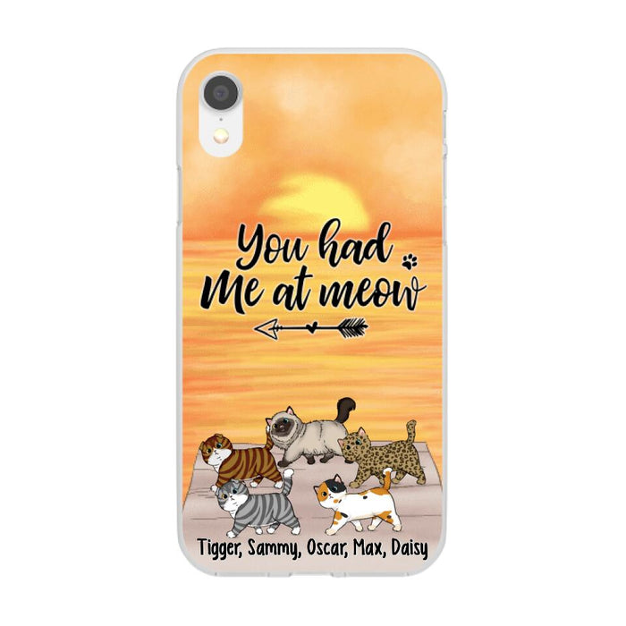 You Had Me At Meow - Personalized Phone Case For Him, Her, For Cat Lovers