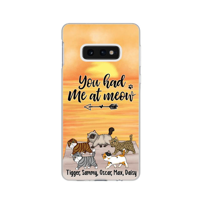 You Had Me At Meow - Personalized Phone Case For Him, Her, For Cat Lovers