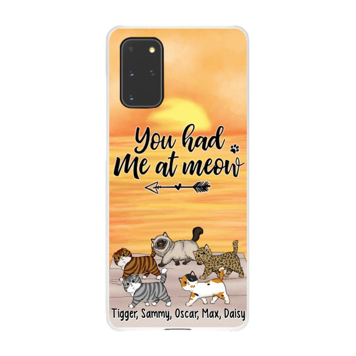 You Had Me At Meow - Personalized Phone Case For Him, Her, For Cat Lovers