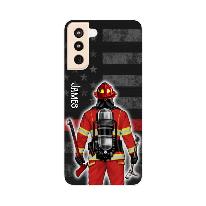 Firefighter Man Woman - Personalized Phone Case For Him, Her, Firefighter