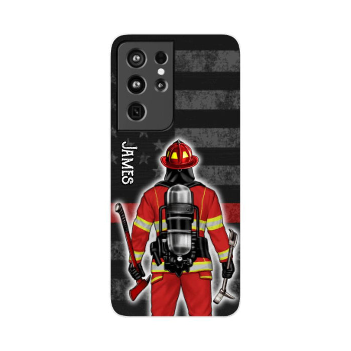 Firefighter Man Woman - Personalized Phone Case For Him, Her, Firefighter