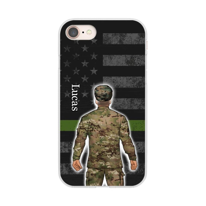 Military Man Woman - Personalized Phone Case For Him, Her, Military