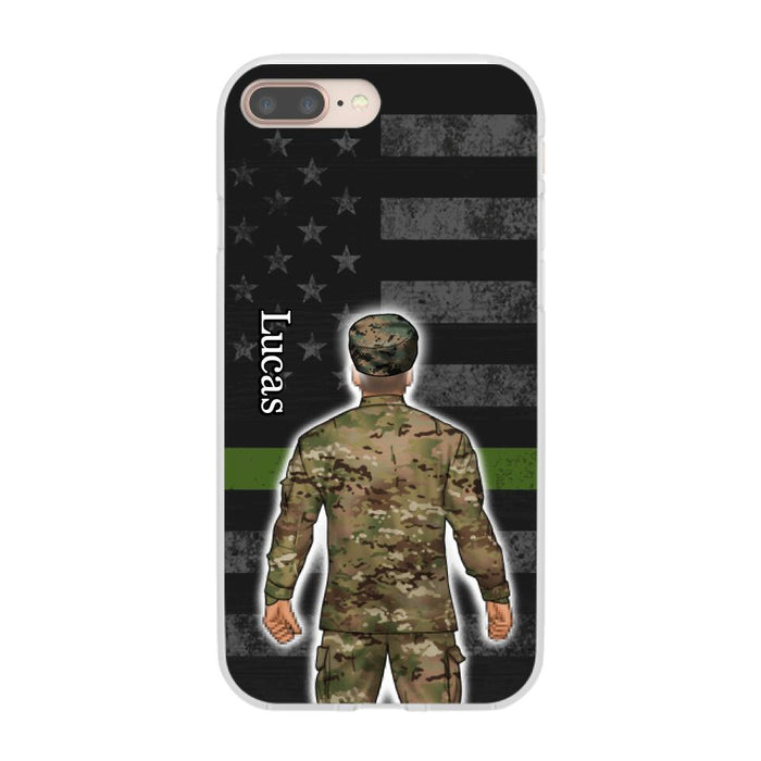 Military Man Woman - Personalized Phone Case For Him, Her, Military