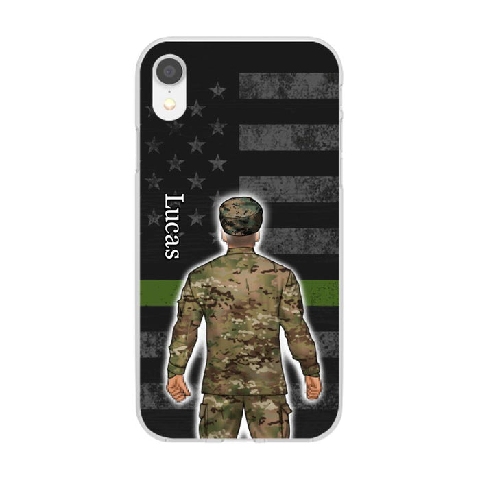 Military Man Woman - Personalized Phone Case For Him, Her, Military