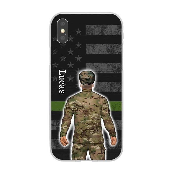 Military Man Woman - Personalized Phone Case For Him, Her, Military