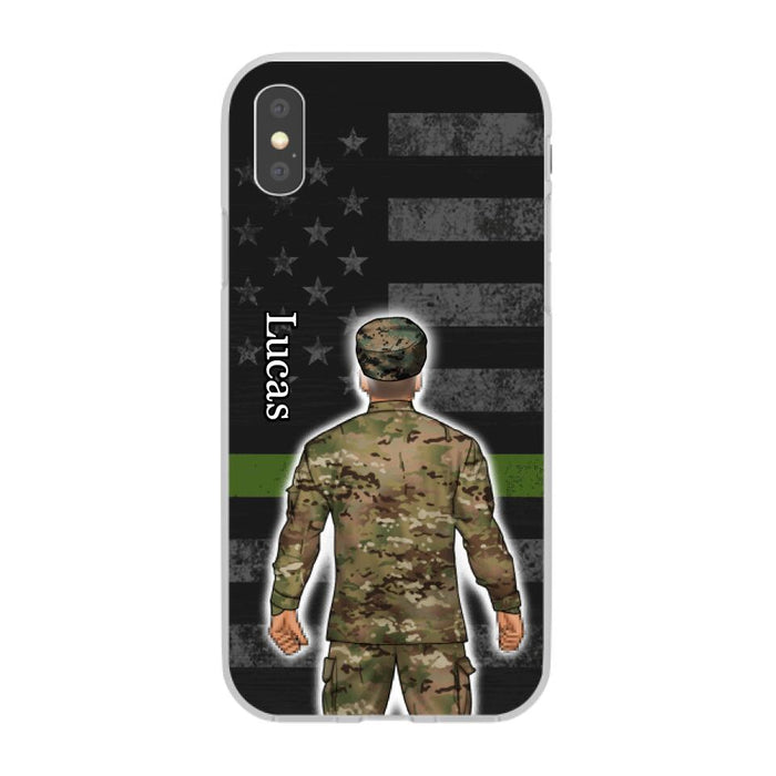 Military Man Woman - Personalized Phone Case For Him, Her, Military