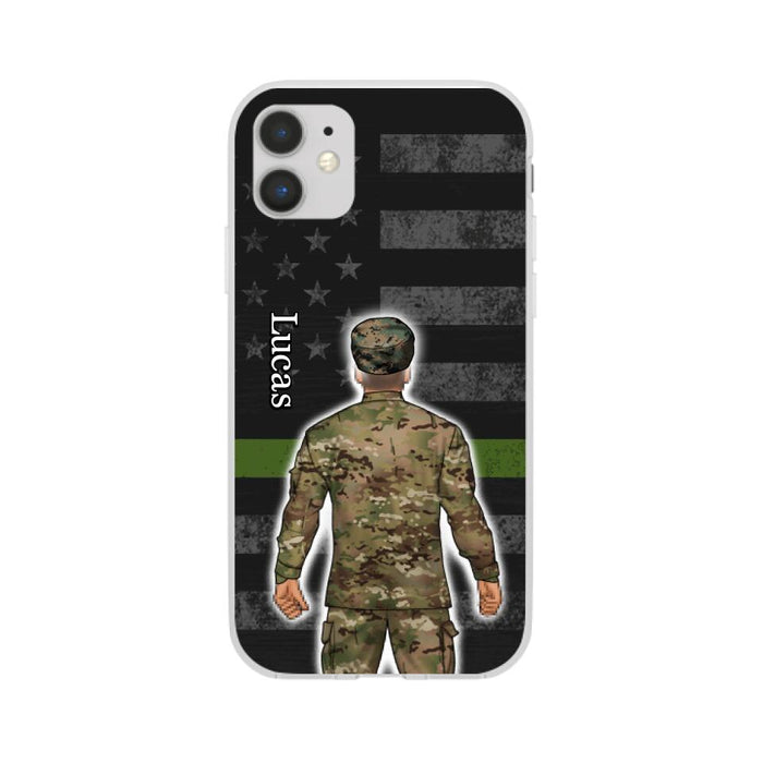 Military Man Woman - Personalized Phone Case For Him, Her, Military