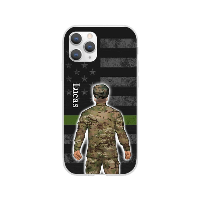 Military Man Woman - Personalized Phone Case For Him, Her, Military