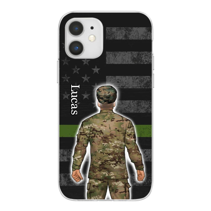 Military Man Woman - Personalized Phone Case For Him, Her, Military