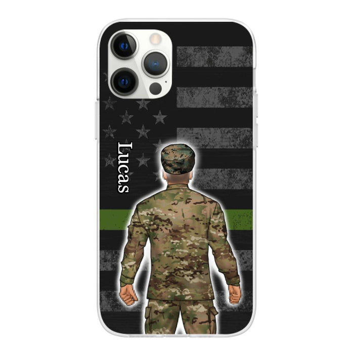 Military Man Woman - Personalized Phone Case For Him, Her, Military