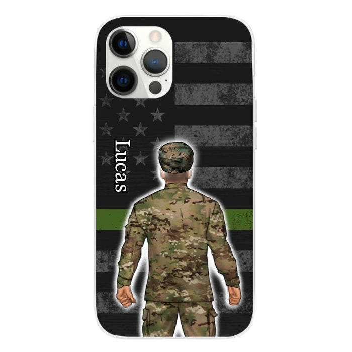 Military Man Woman - Personalized Phone Case For Him, Her, Military