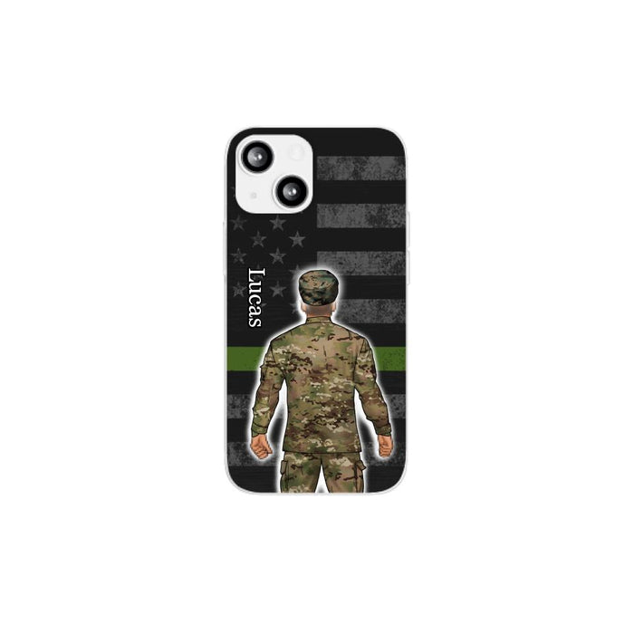 Military Man Woman - Personalized Phone Case For Him, Her, Military