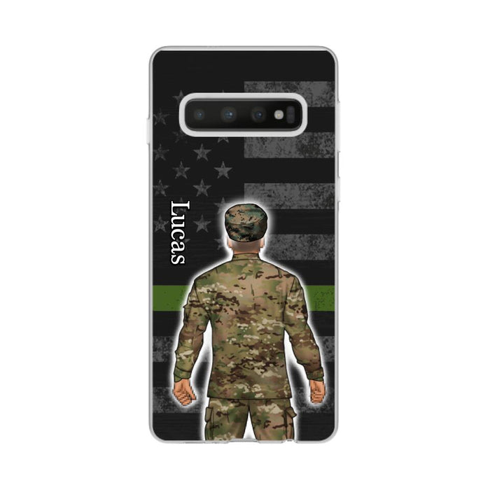 Military Man Woman - Personalized Phone Case For Him, Her, Military