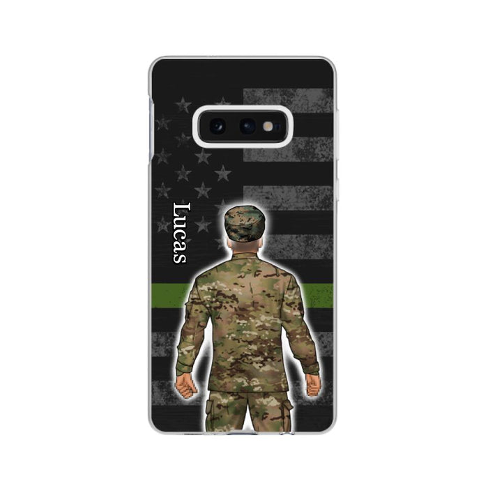 Military Man Woman - Personalized Phone Case For Him, Her, Military