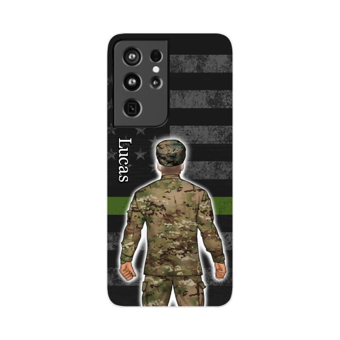 Military Man Woman - Personalized Phone Case For Him, Her, Military