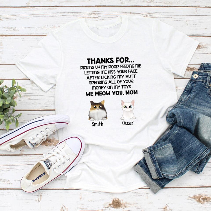 We Meow You Mom Cat - Personalized Gifts for Cat Shirt, Custom Cat Mom Shirt