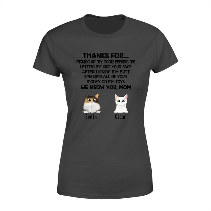 We Meow You Mom Cat - Personalized Gifts for Cat Shirt, Custom Cat Mom Shirt