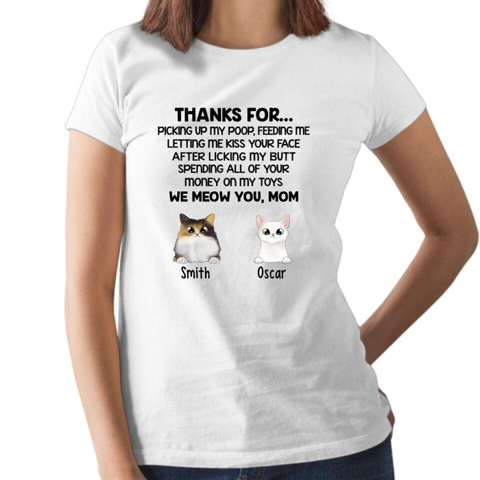 We Meow You Mom Cat - Personalized Gifts for Cat Shirt, Custom Cat Mom Shirt