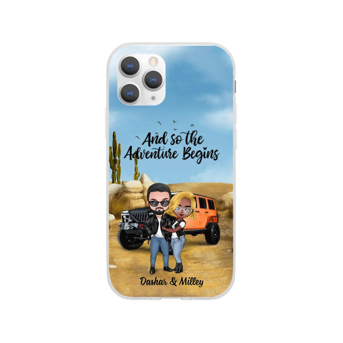 And So The Adventure Begins - Personalized Phone Case For Car Lovers, Off-Road