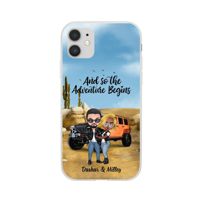 And So The Adventure Begins - Personalized Phone Case For Car Lovers, Off-Road