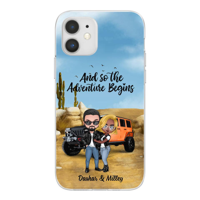 And So The Adventure Begins - Personalized Phone Case For Car Lovers, Off-Road