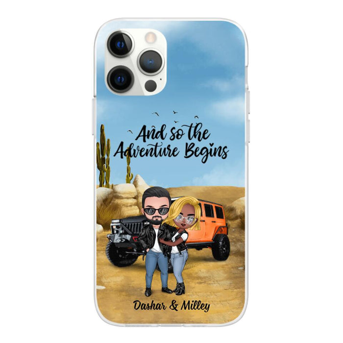 And So The Adventure Begins - Personalized Phone Case For Car Lovers, Off-Road