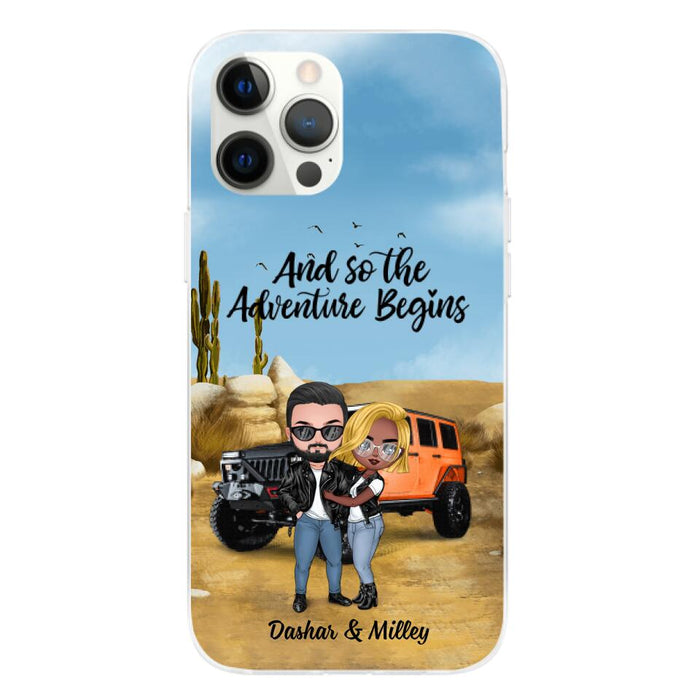 And So The Adventure Begins - Personalized Phone Case For Car Lovers, Off-Road