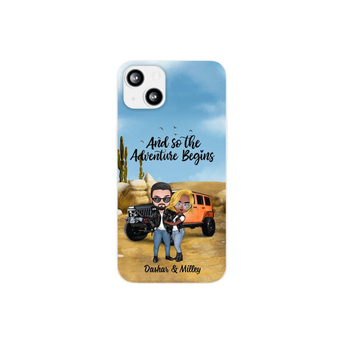 And So The Adventure Begins - Personalized Phone Case For Car Lovers, Off-Road