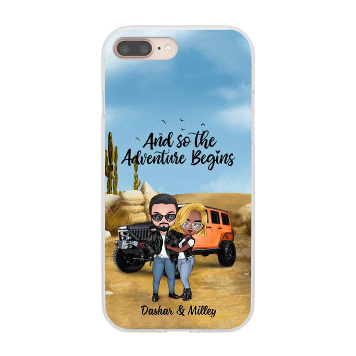 And So The Adventure Begins - Personalized Phone Case For Car Lovers, Off-Road