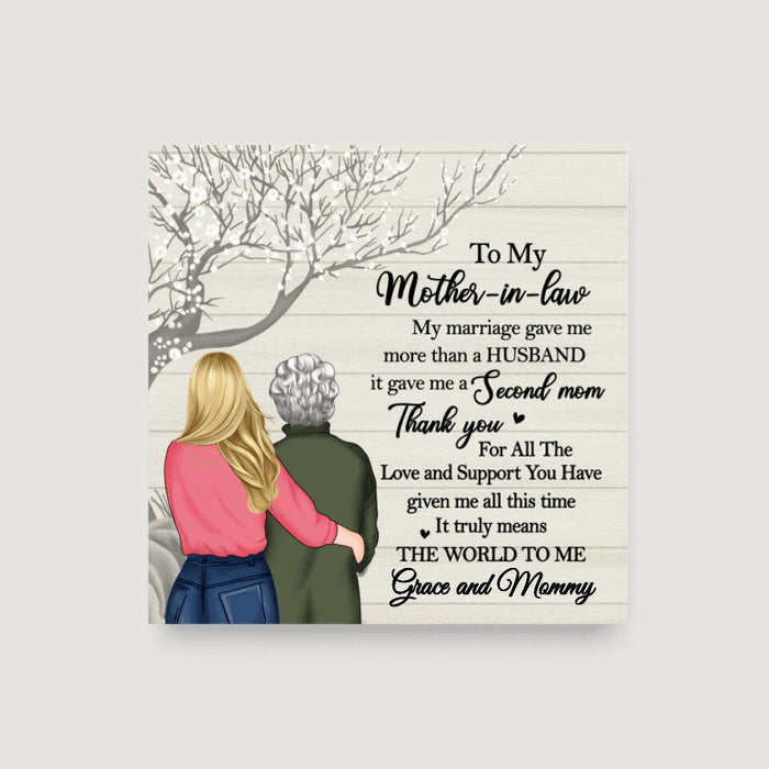 To My Mother-in-Law - Mother's Day Personalized Gifts - Custom Canvas for Mom