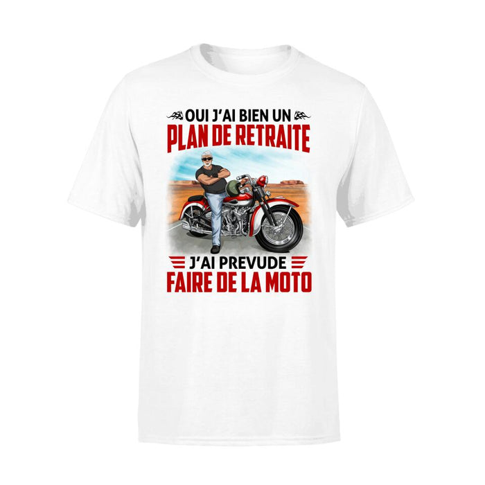 J'ai Prevude Faire De La Moto - Peronalized Shirt For Him, Motorcycle Lovers