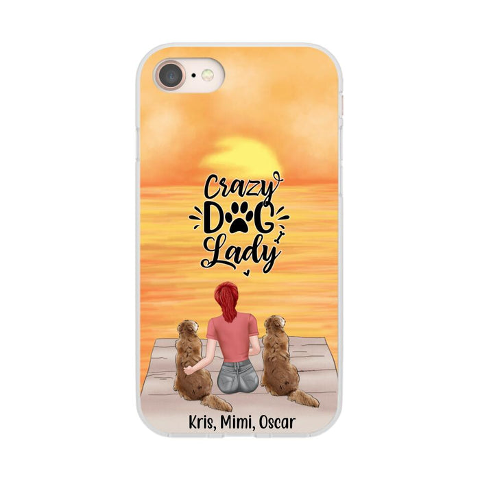 Crazy Dog Lady - Personalized Gifts for Custom Dog - Phone Case for Dog Mom and Dog Lovers