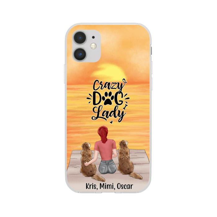 Crazy Dog Lady - Personalized Gifts for Custom Dog - Phone Case for Dog Mom and Dog Lovers