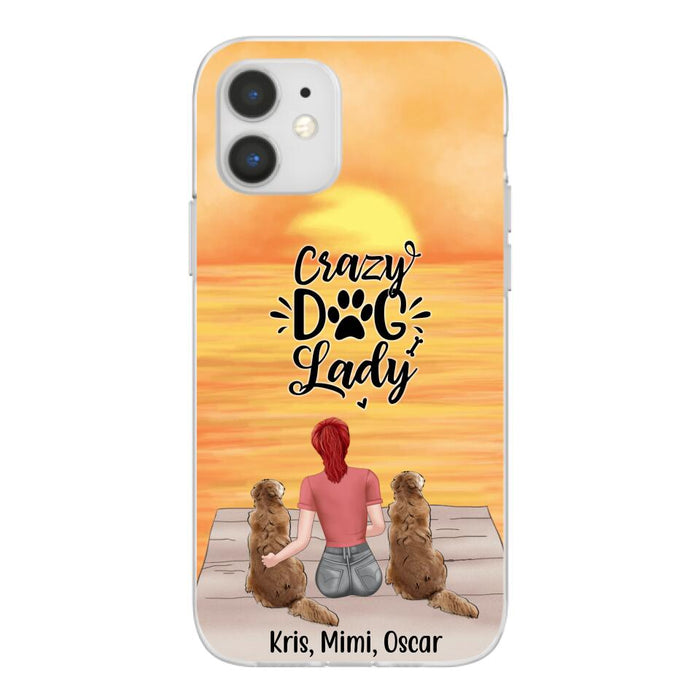 Crazy Dog Lady - Personalized Gifts for Custom Dog - Phone Case for Dog Mom and Dog Lovers