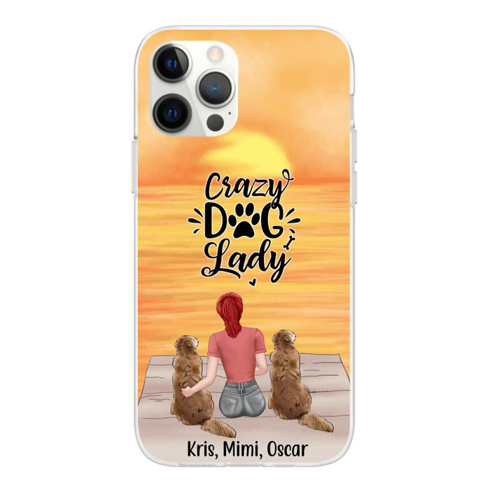 Crazy Dog Lady - Personalized Gifts for Custom Dog - Phone Case for Dog Mom and Dog Lovers