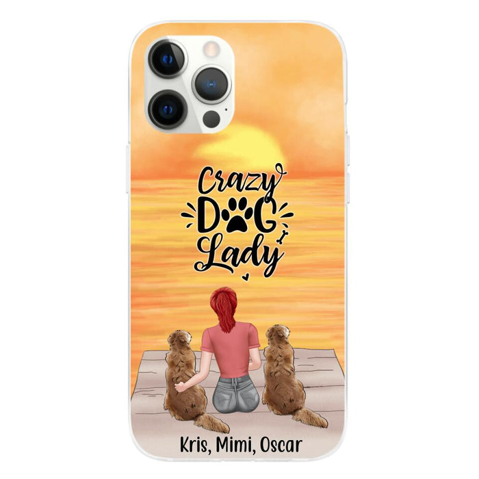 Crazy Dog Lady - Personalized Gifts for Custom Dog - Phone Case for Dog Mom and Dog Lovers