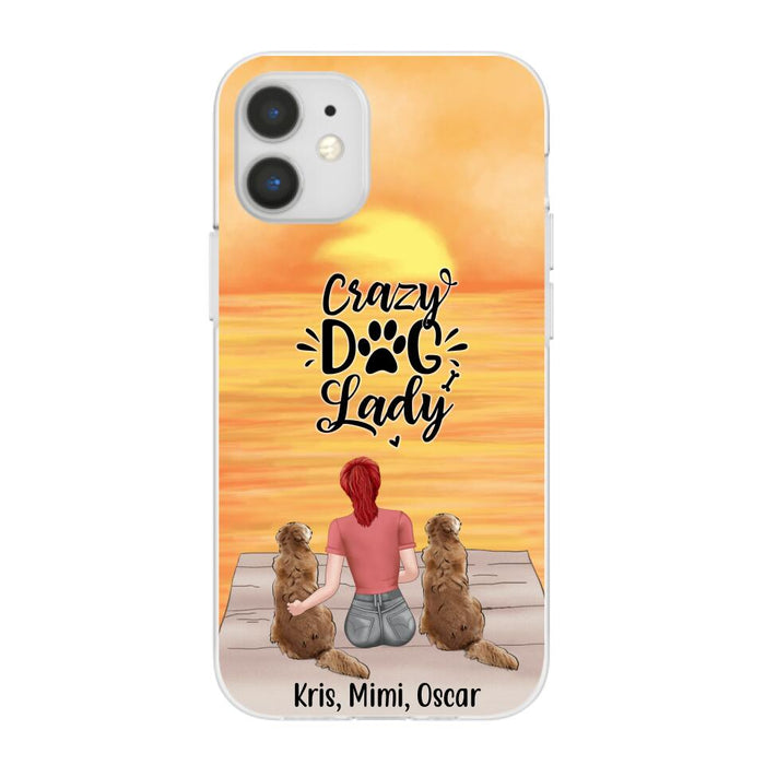 Crazy Dog Lady - Personalized Gifts for Custom Dog - Phone Case for Dog Mom and Dog Lovers