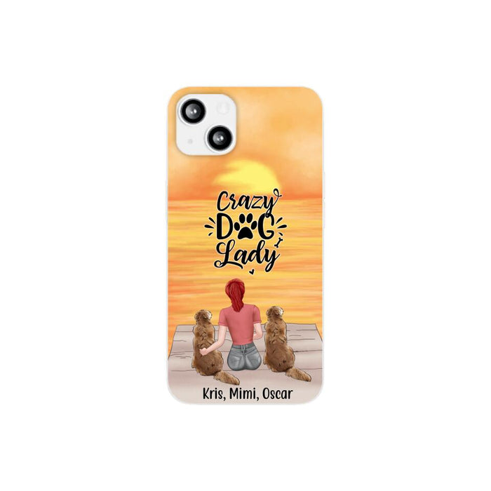 Crazy Dog Lady - Personalized Gifts for Custom Dog - Phone Case for Dog Mom and Dog Lovers