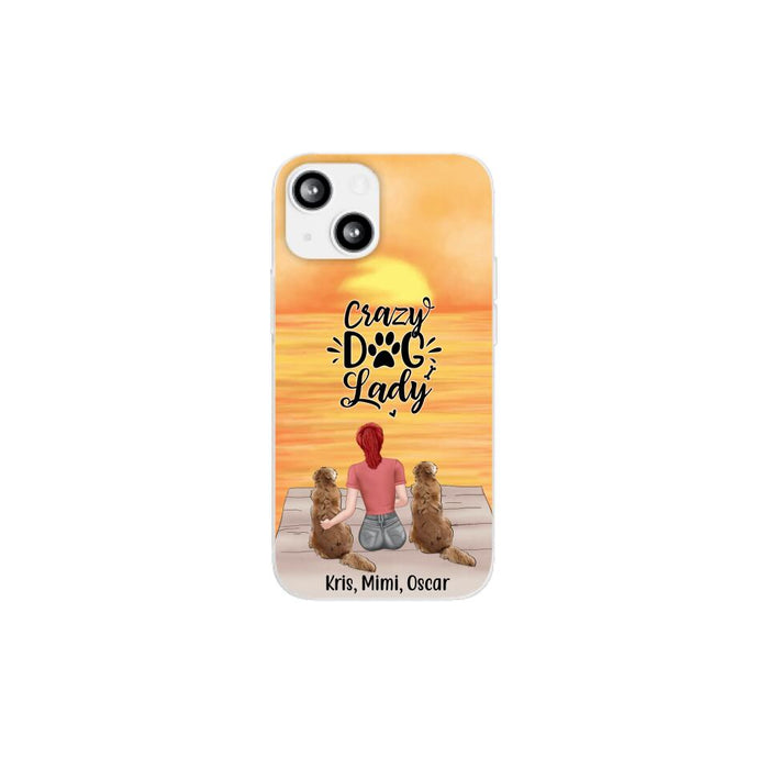 Crazy Dog Lady - Personalized Gifts for Custom Dog - Phone Case for Dog Mom and Dog Lovers