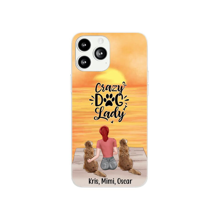 Crazy Dog Lady - Personalized Gifts for Custom Dog - Phone Case for Dog Mom and Dog Lovers